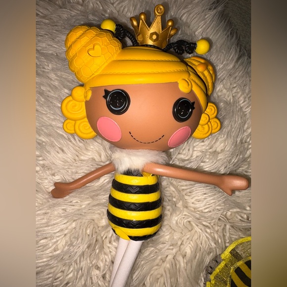 Lalaloopsy Royal T Honey Bee Stripes Doll Tutu Skirt Full Size 12” RARE Crown - Picture 12 of 14